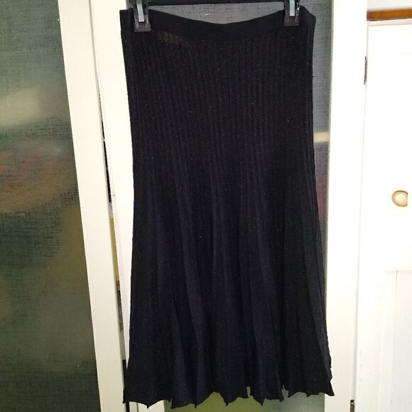 Zara M black metallic knit skirt - Picture 10 of 12